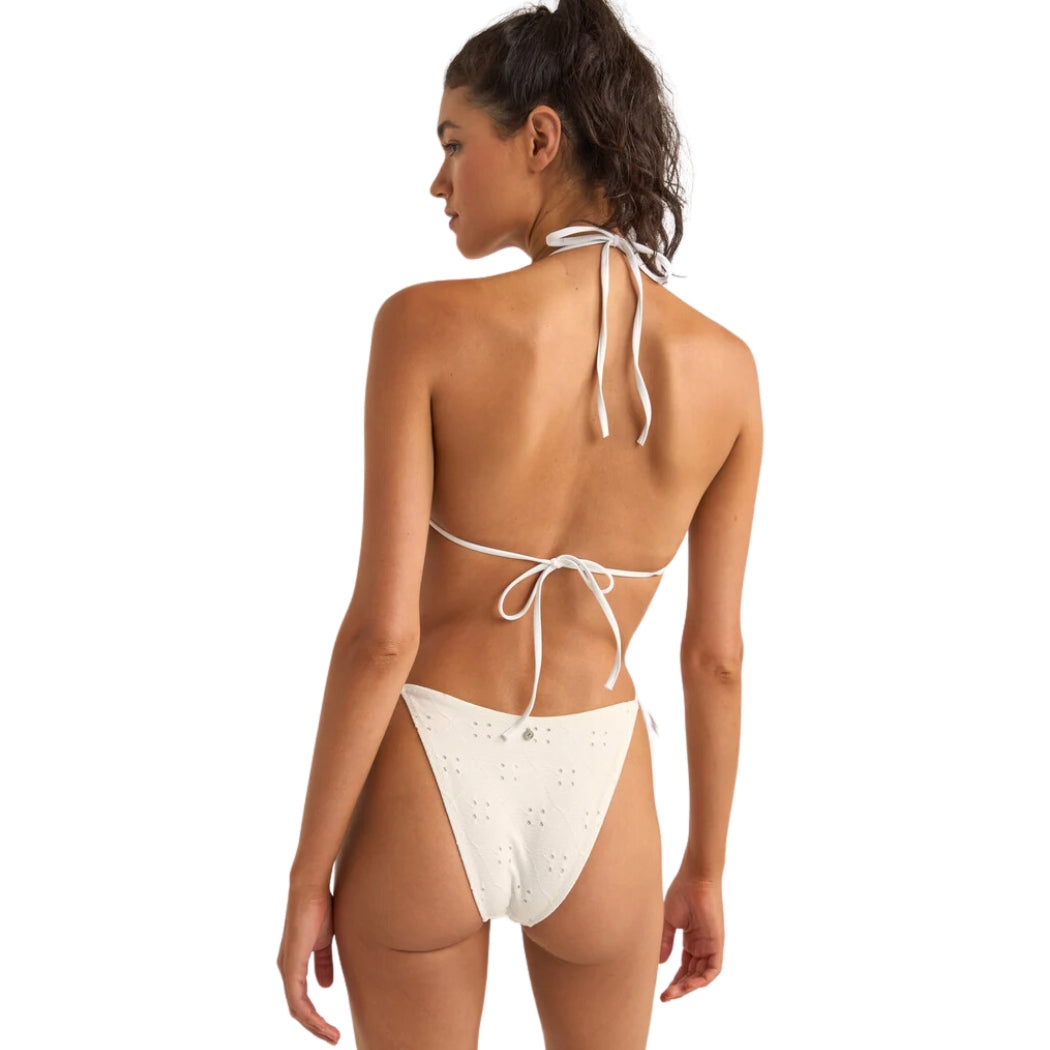 Rhythm Brighton Eyelet Slide Tri Top Ivory