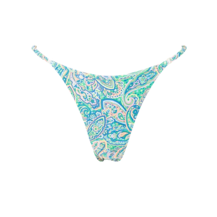 Rhythm Cabo Paisley Hi Cut String Pant Green