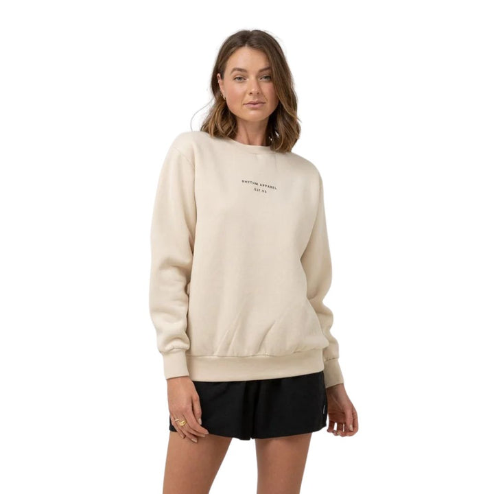 Rhythm Classic Brand Fleece Oat