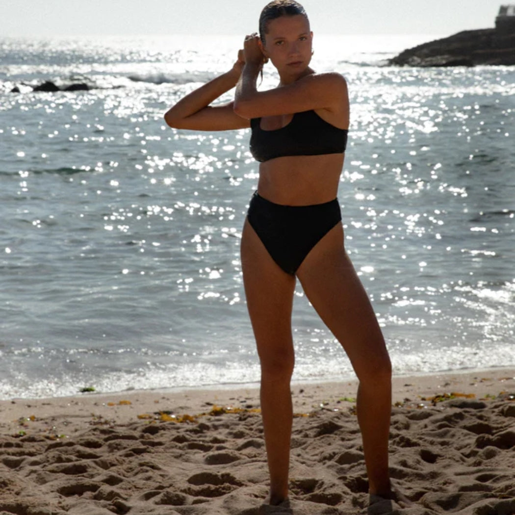 Rhythm Classic Hi Waist Pant Black