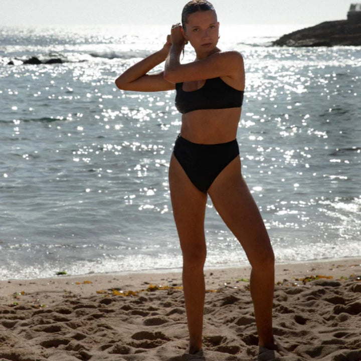 Rhythm Classic Hi Waist Pant Black