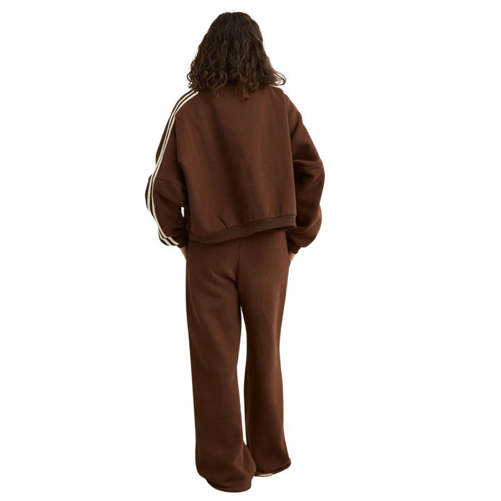 Rhythm Contrast Sweatshirt Brown