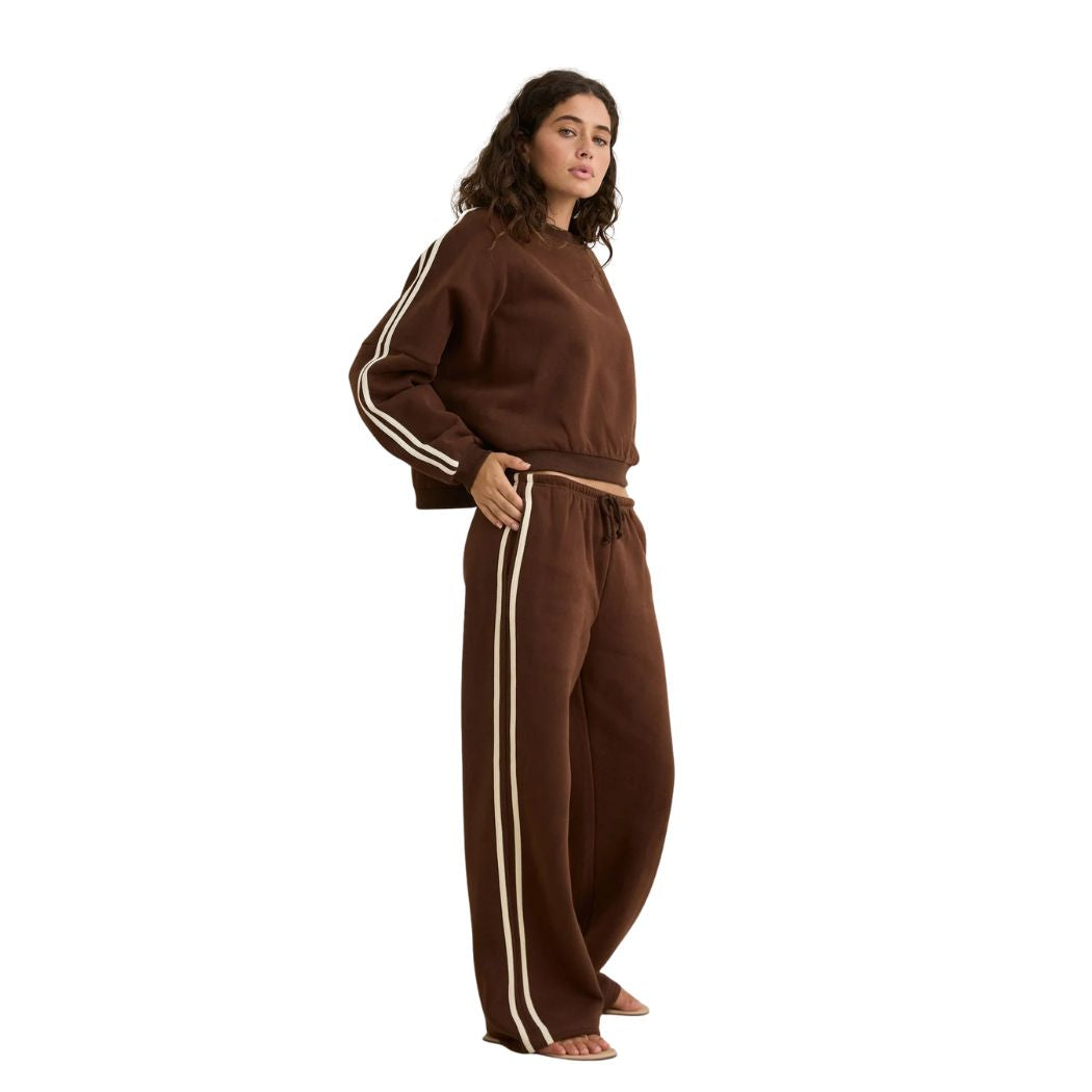 Rhythm Contrast Trackpant Brown