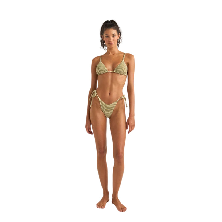 Rhythm Cove Stripe Slide Tri Top Olive