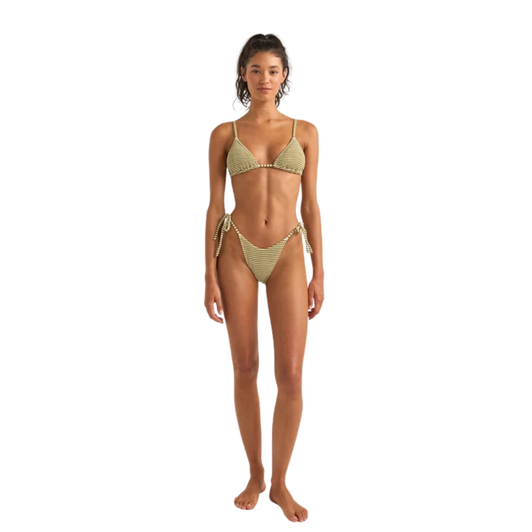 Rhythm Cove Stripe Tie Side Hi Cut Pant Olive