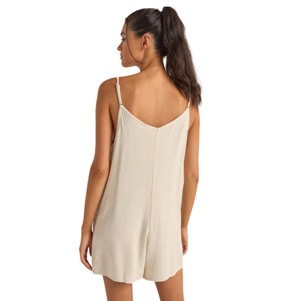 Rhythm Essential Adjustable Romper Oat