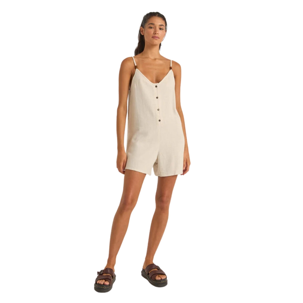 Rhythm Essential Adjustable Romper Oat