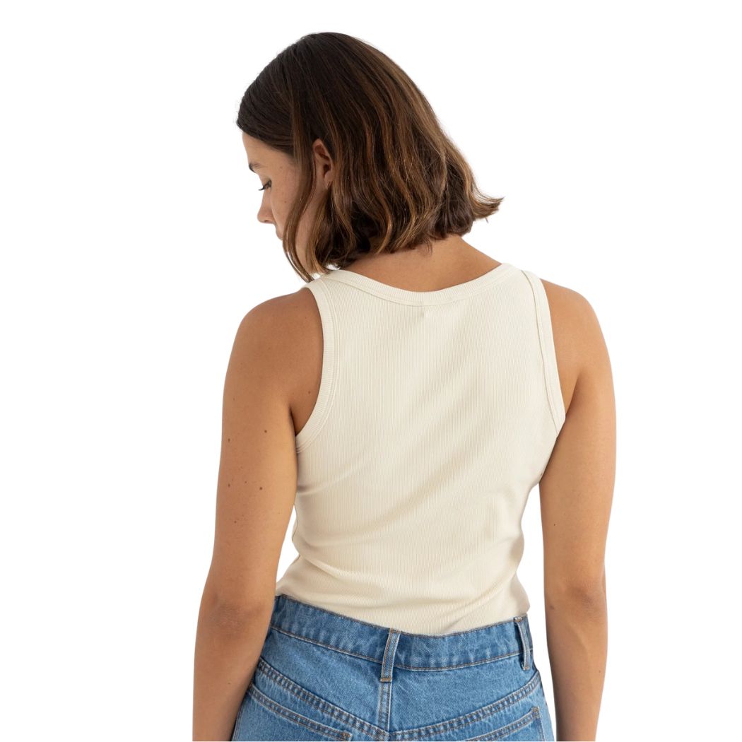 Rhythm Essential Rib Tank Natural