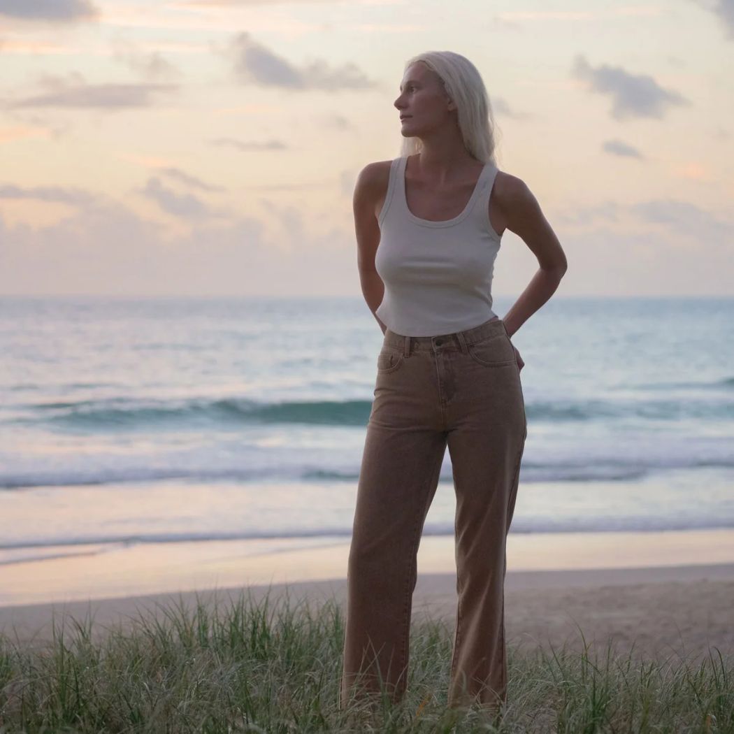 Rhythm Essential Rib Tank Natural