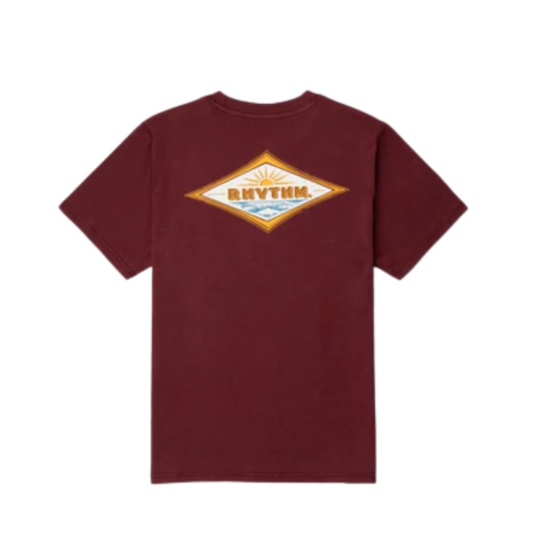 Rhythm Frame Tee Merlot