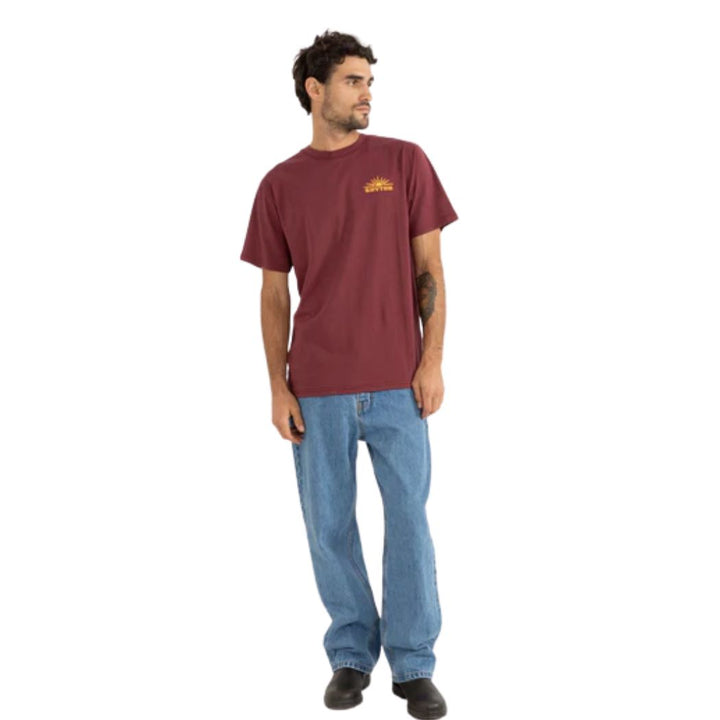 Rhythm Frame Tee Merlot