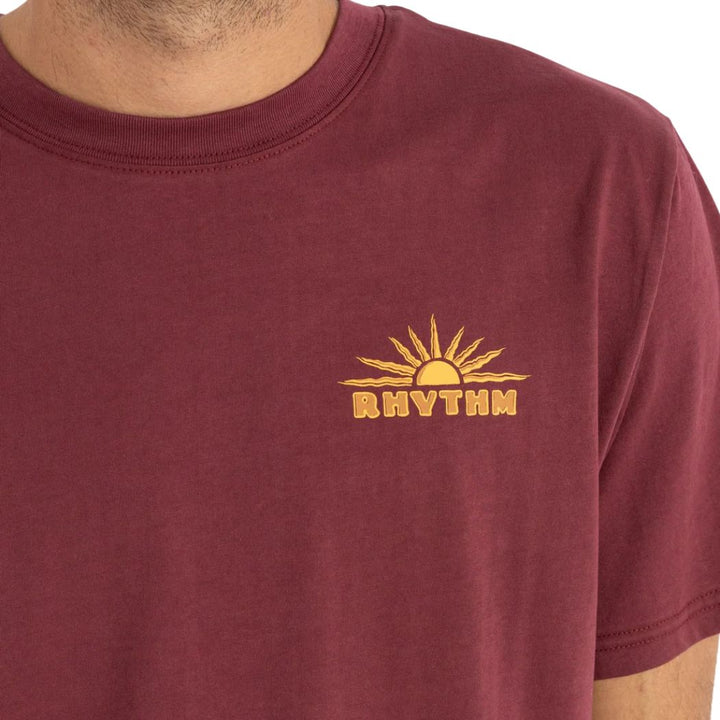 Rhythm Frame Tee Merlot