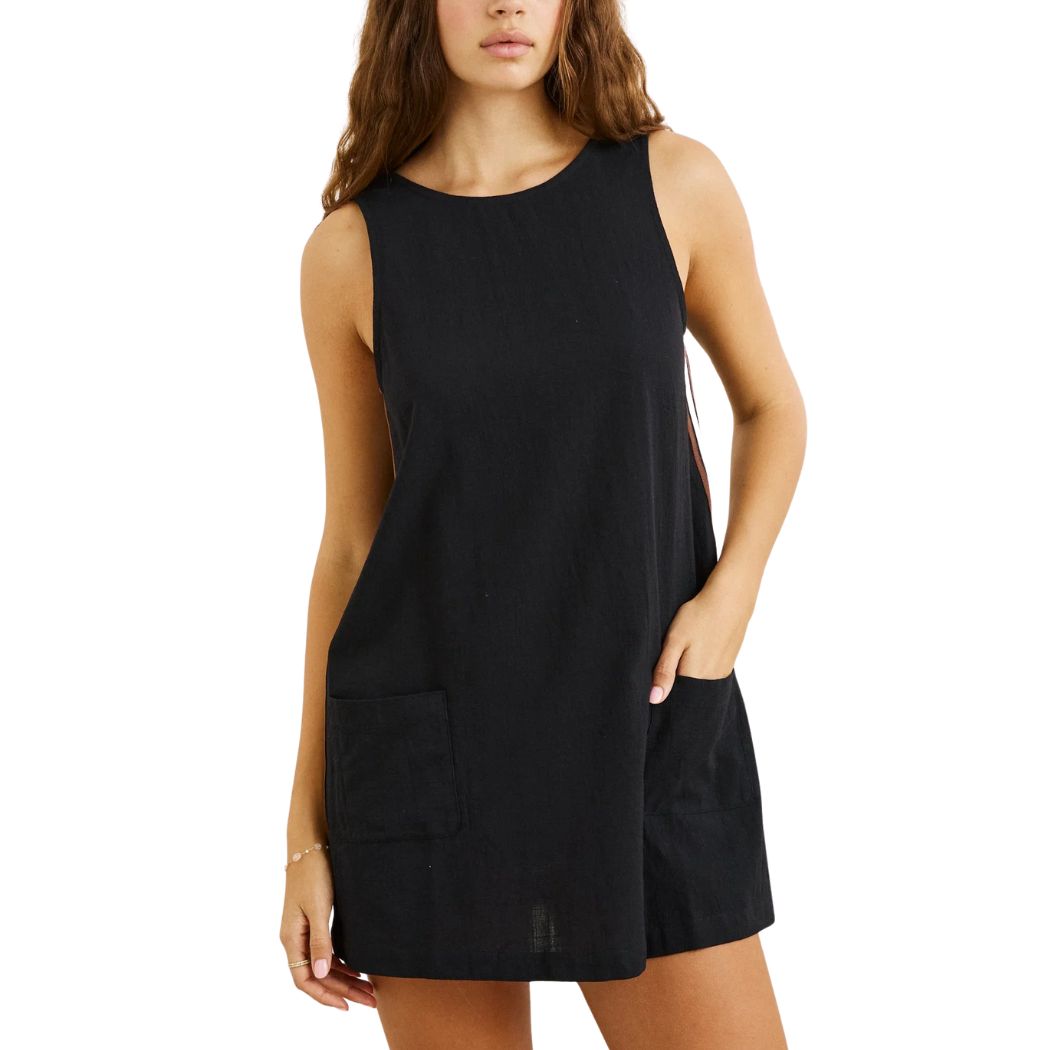 Rhythm Hanalei Mini Dress Black