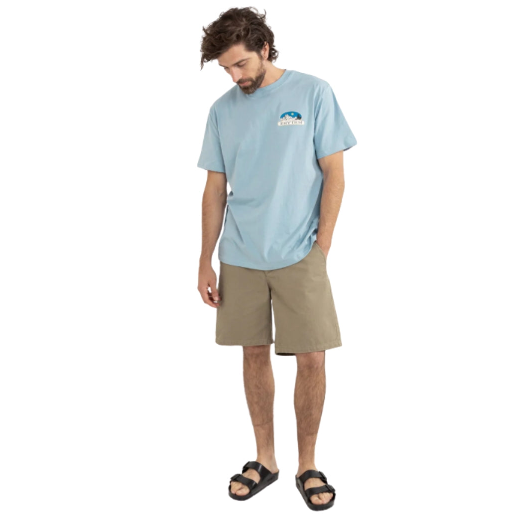 Rhythm Horizon Tee Dusty Blue