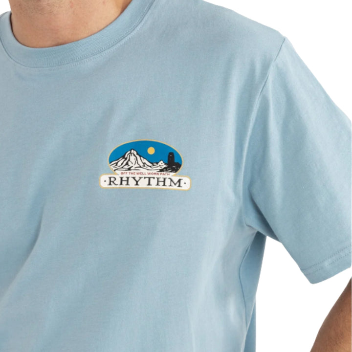 Rhythm Horizon Tee Dusty Blue