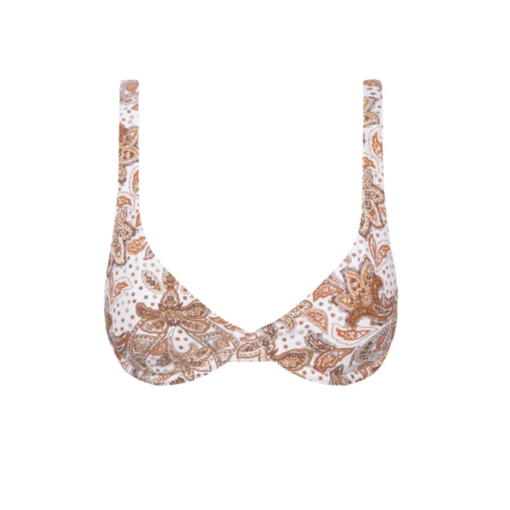 Rhythm Impala Paisley Underwire Top Natural