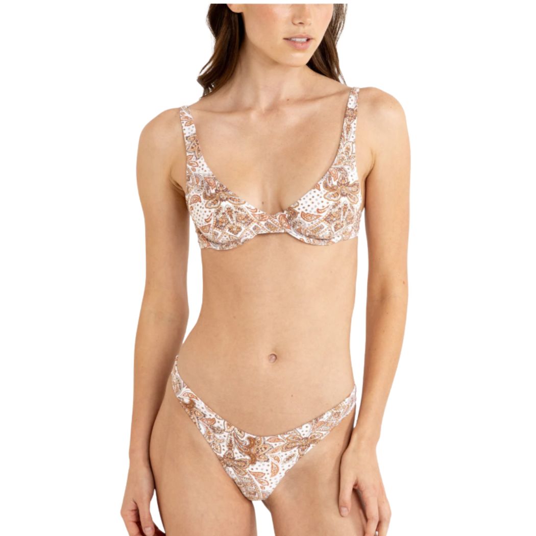 Rhythm Impala Paisley Underwire Top Natural