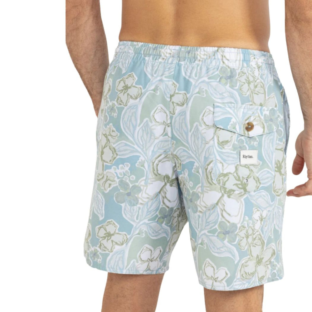 Rhythm In Bloom Beach Short Sea Blue
