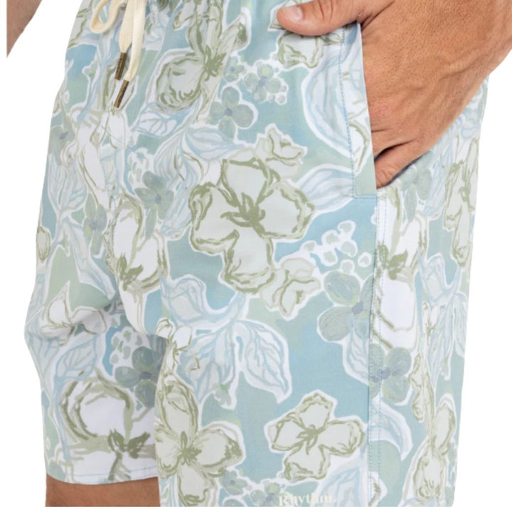 Rhythm In Bloom Beach Short Sea Blue
