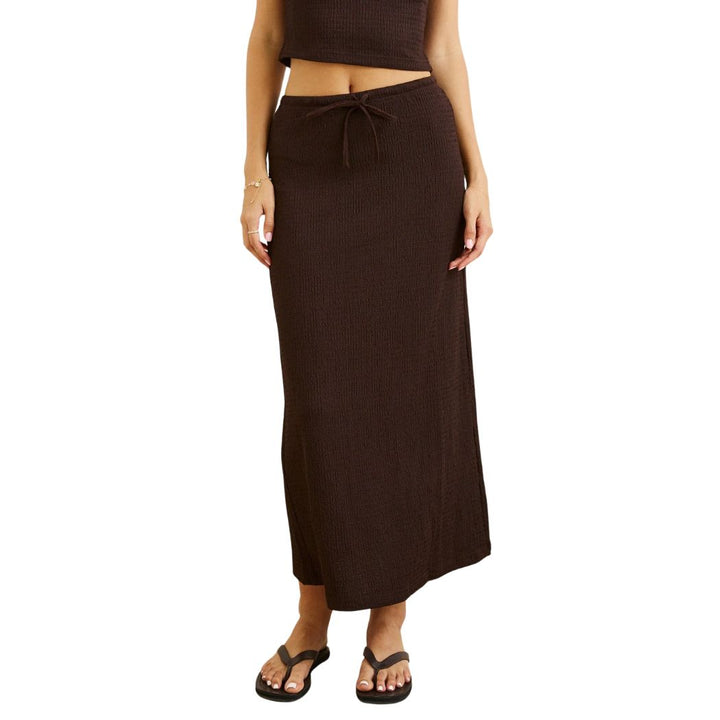 Rhythm Indie Maxi Skirt Chocolate