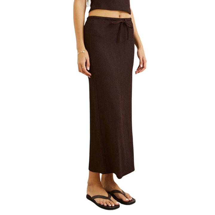 Rhythm Indie Maxi Skirt Chocolate