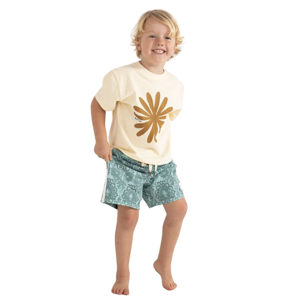 Rhythm Kids Sun RA Tee Natural White