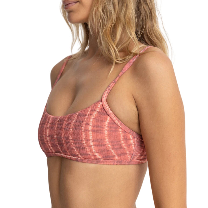 Rhythm Sahara Tie Dye Crop Top Red