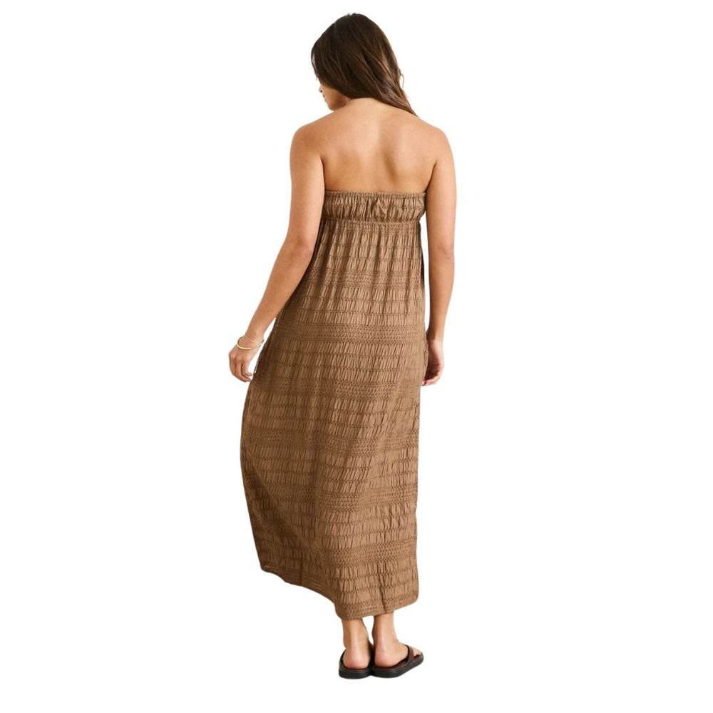 Rhythm Sandy Cove Maxi Dress Brown