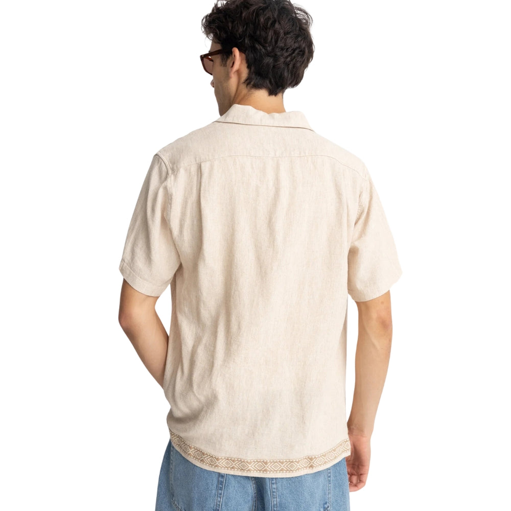 Rhythm Trim Short Sleeve Shirt Natural 