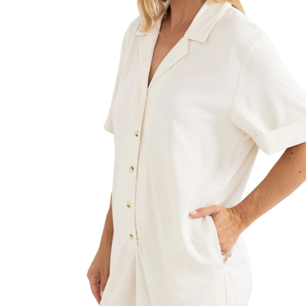 Rhythm Vacay Romper Natural