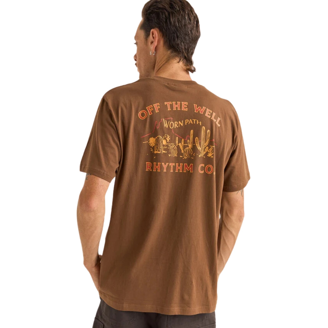 Rhythm Worn Path Tee Chocolate