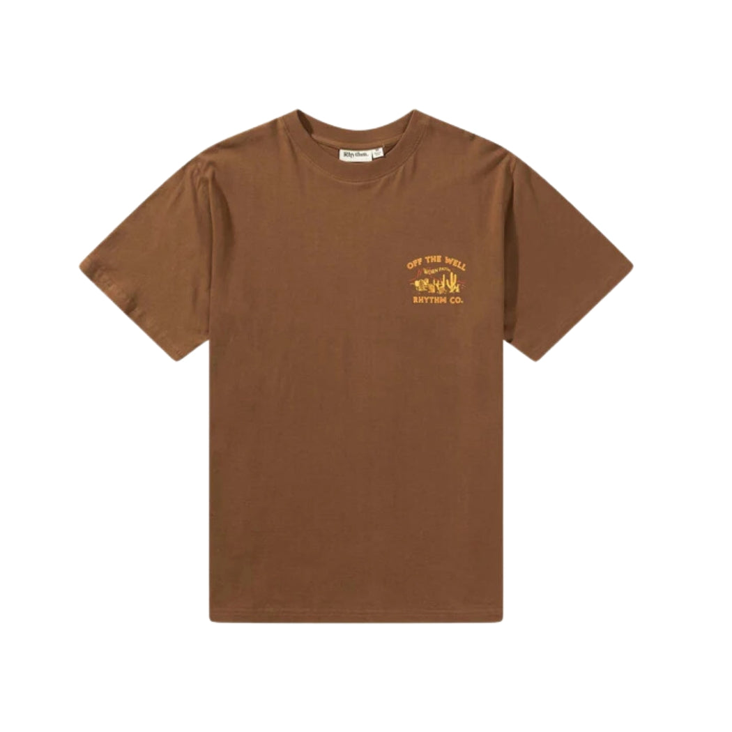 Rhythm Worn Path Tee Chocolate