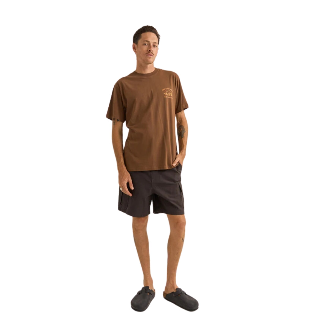 Rhythm Worn Path Tee Chocolate