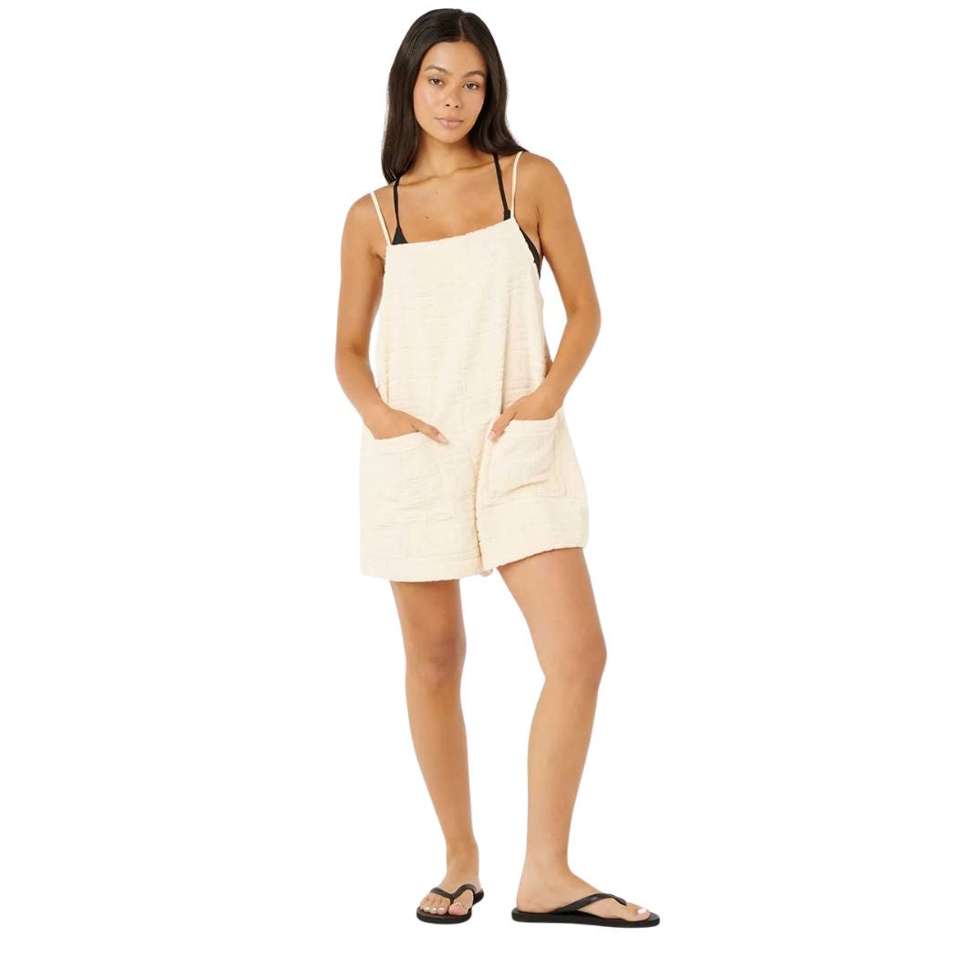 Rip Curl Aloha State Terry Romper Off White