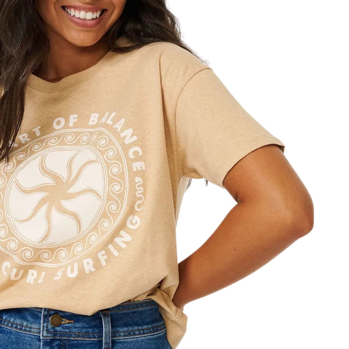 Rip Curl Balance Relaxed Tee Tan 