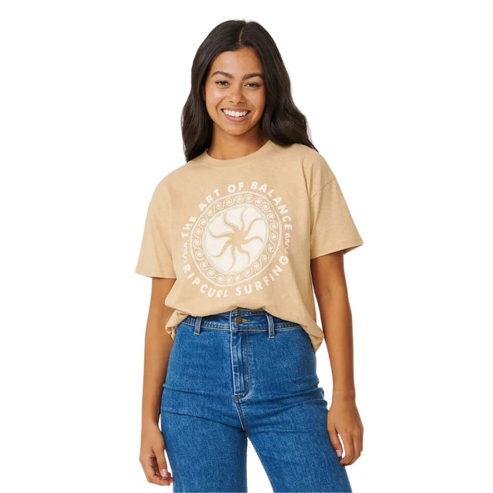 Rip Curl Balance Relaxed Tee Tan