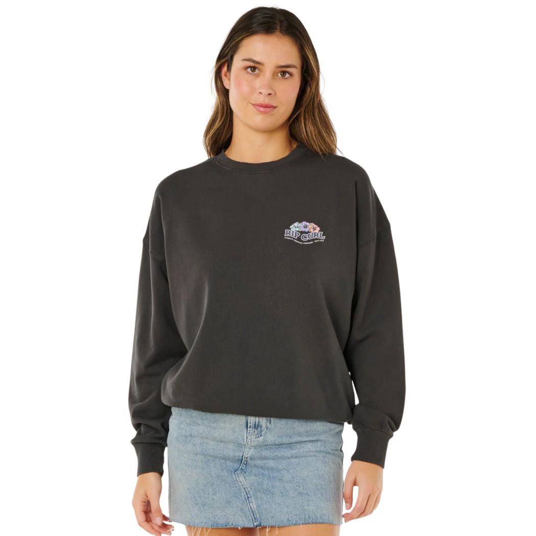 Rip Curl Bells Heritage Crew Washed Black