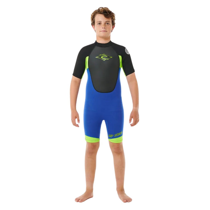 Rip Curl Boys Omega Back Zip Spring Suit Electric Cobalt