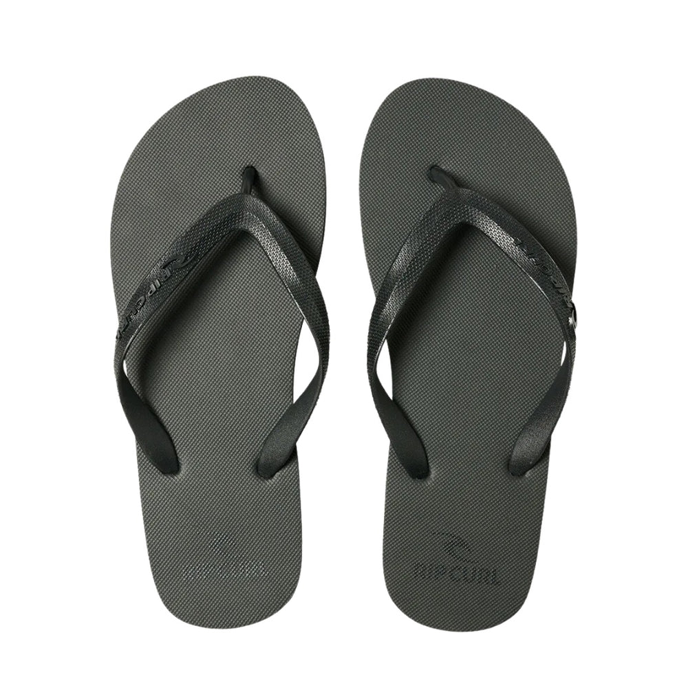 Rip Curl Brand Logo Bloom Open Toe Thongs Black