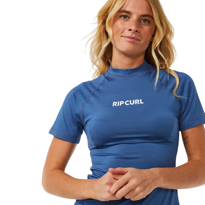 Rip Curl Classic Surf Short Sleeve Rashguard Vintage Navy 