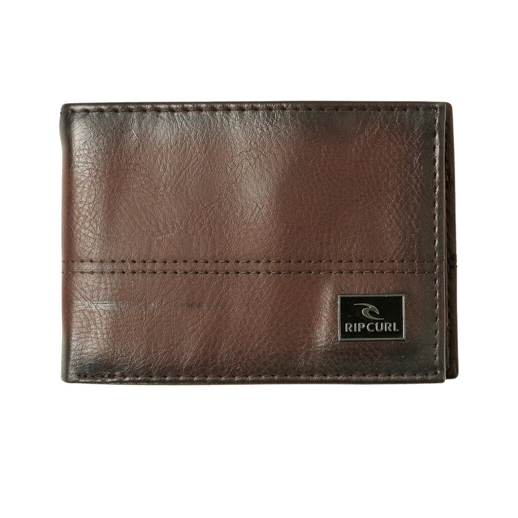 Rip Curl Corpawatu Icon PU Slim Wallet Black Tan