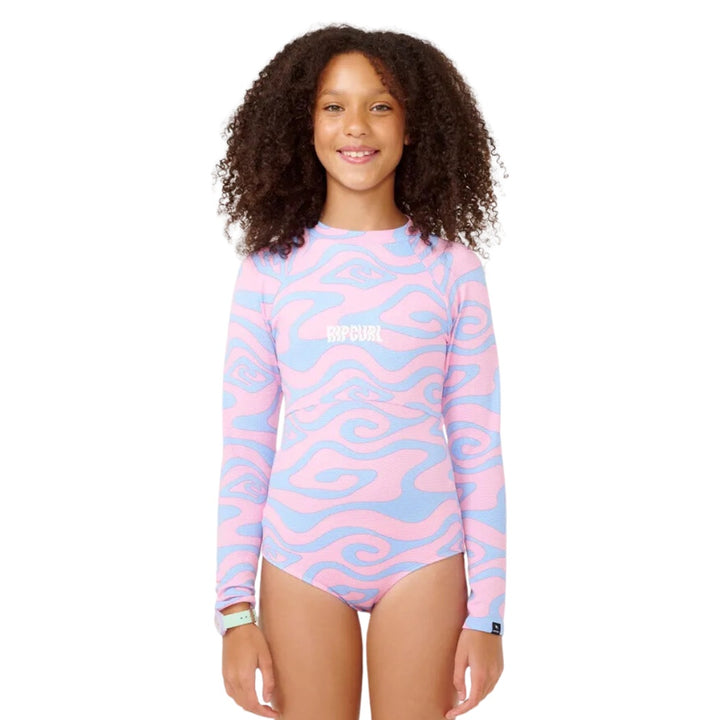 Rip Curl Cosmic UPF Surf Suit Girl Mid Blue