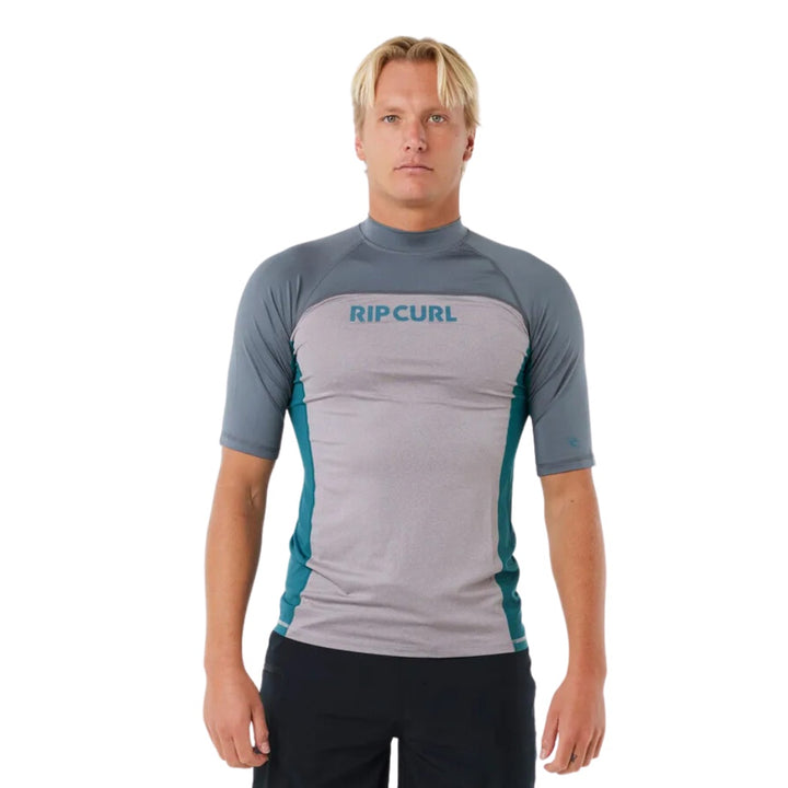 Rip Curl Drive UPF SS Rash Shirt Grey Marle