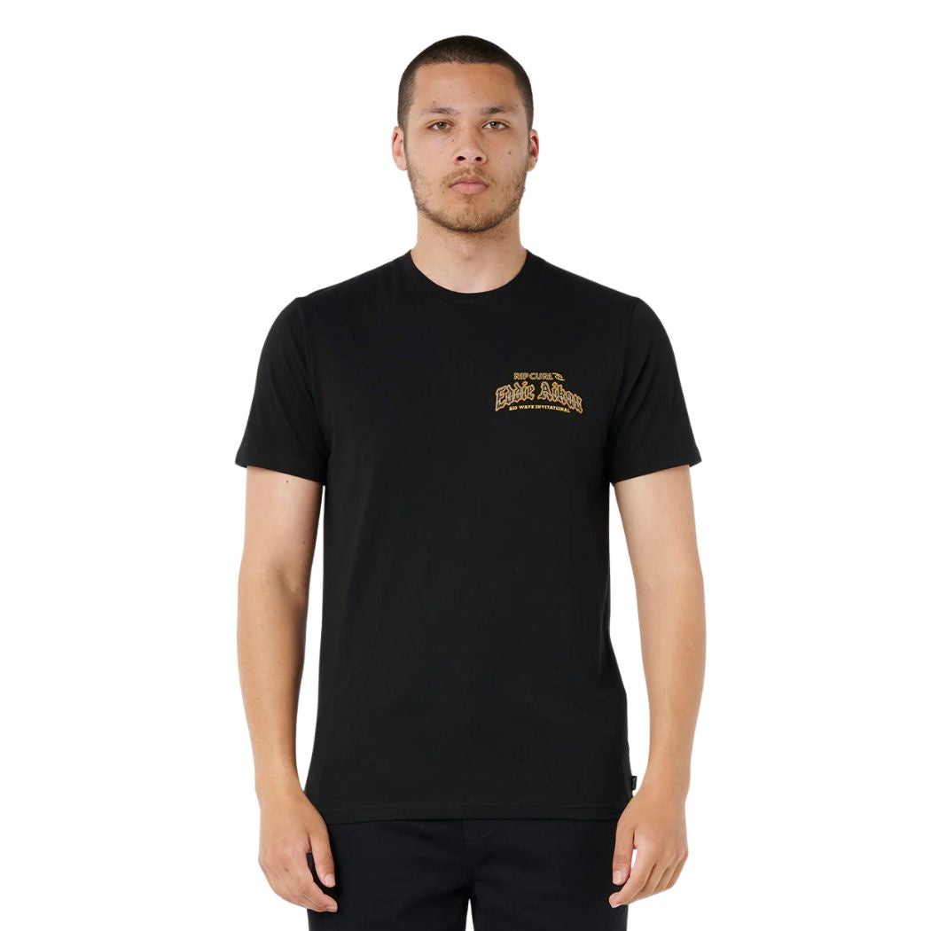 Rip Curl Eddie Would Go Poster Art Tee Black
