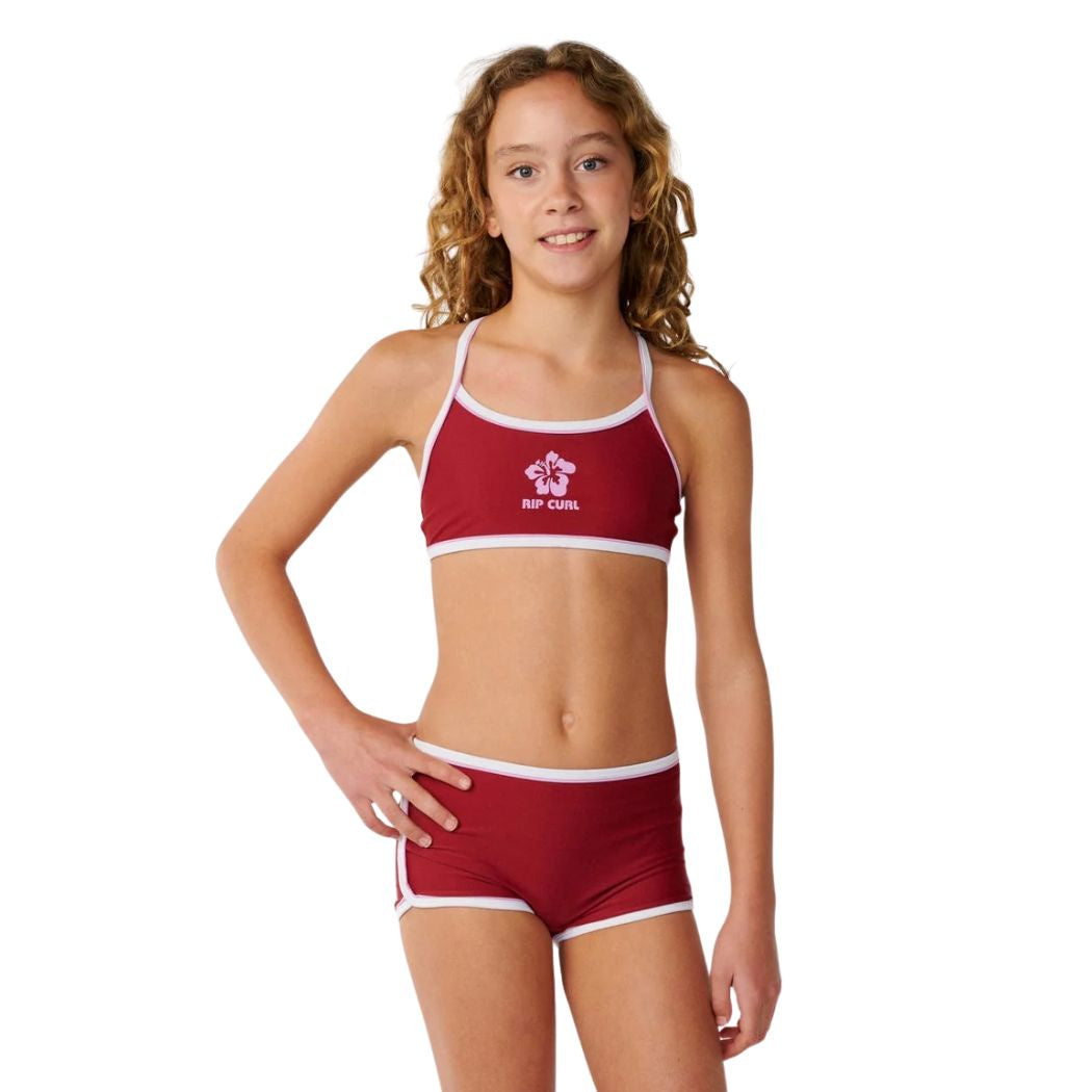 Rip Curl Girl Retro Pipe Bikini Plum