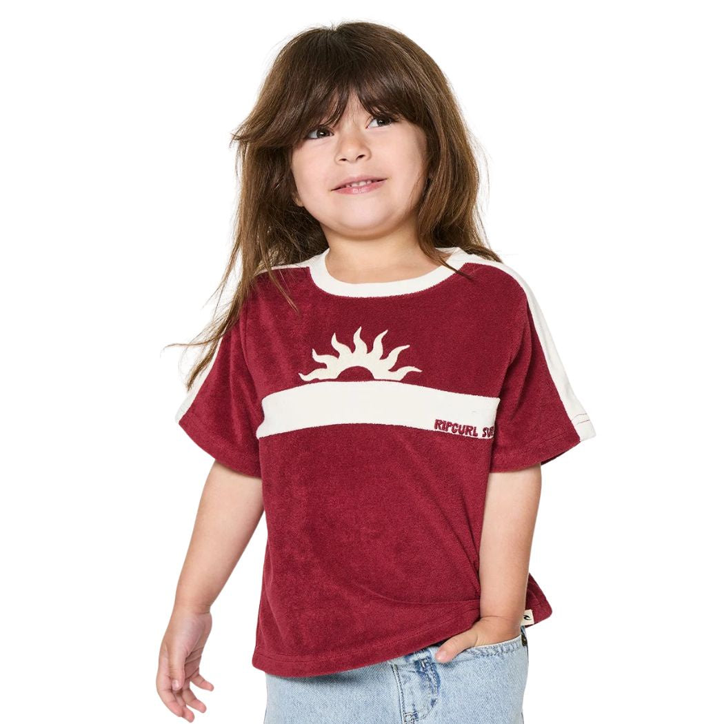 Rip Curl Girl Road Trip Terry Tee Plum