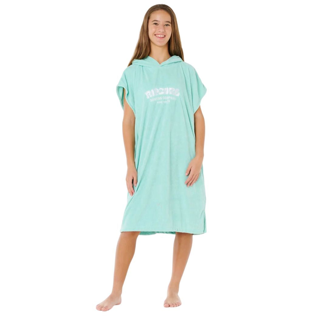 Rip Curl Girls Classic Surf Hooded Towel Teal