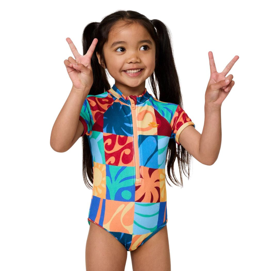 Rip Curl Girls Ty Williams Short Sleeve Surfsuit Multi