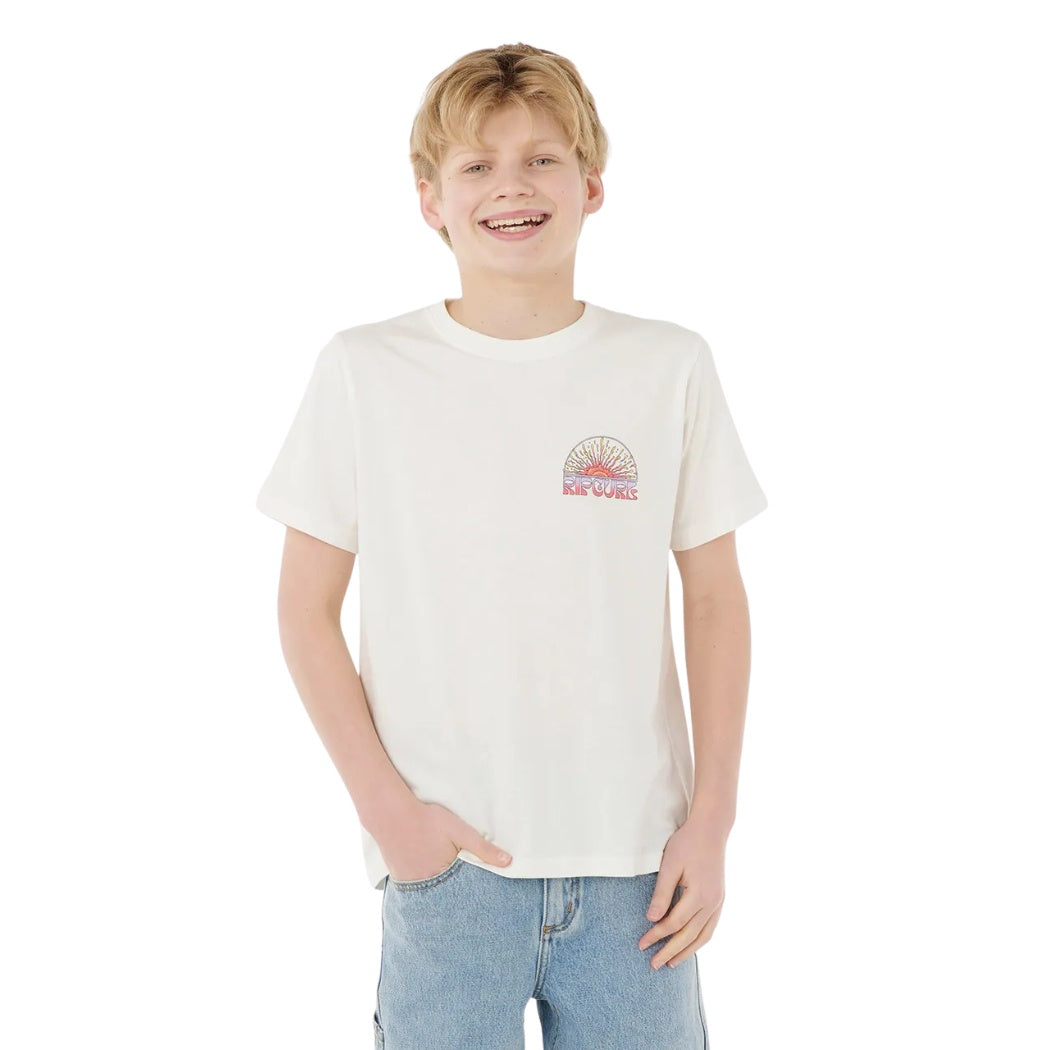 Rip Curl Grateful Shred Tee Boy Bone