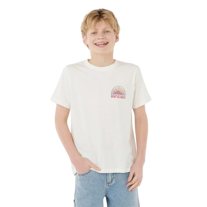 Rip Curl Grateful Shred Tee Boy Bone